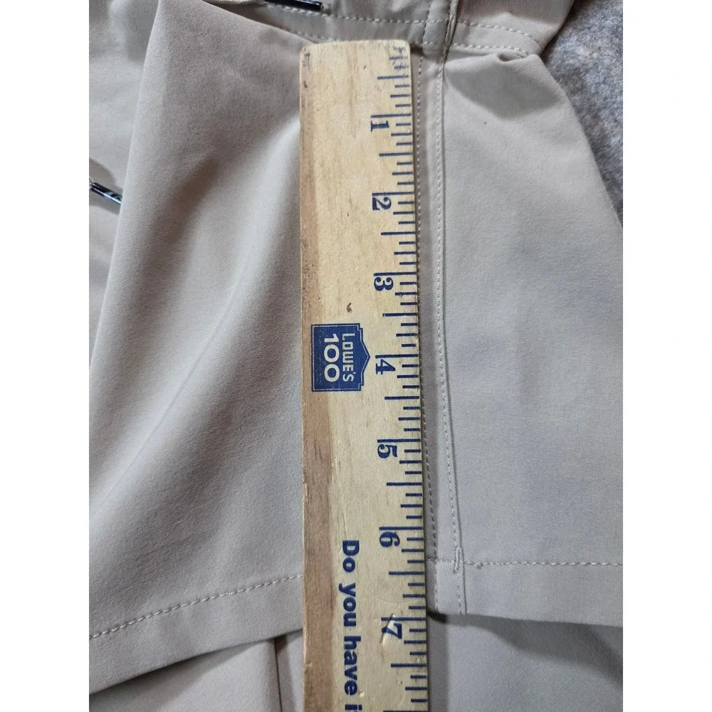 Quiksilver Amphibian Shorts Mens Medium Tan Khaki Hybrid Boardshorts Stretch 7in